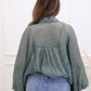 NEW DENVER BUTTON UP BLOUSE (SAGE)