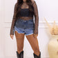 TAYLA MESH SPARKLY TOP & BRA(BLACK)
