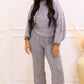 NEW DIOR CABLE KNIT LOUNGE SET (GREY)