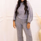 NEW DIOR CABLE KNIT LOUNGE SET (GREY)