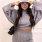NEW DIOR CABLE KNIT LOUNGE SET (GREY)