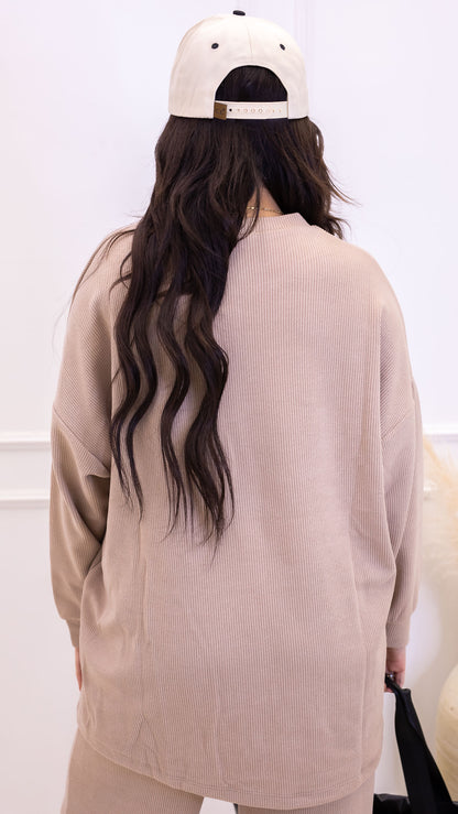 CLASSIC CORDUROY SWEATER AND TROUSER SET