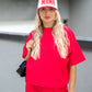 TALIN TWO PIECE SHORT SET (RED) | BEST SELLER