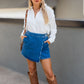 ONLTHEA WRAP SKORT DENIM | ONLY