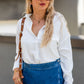 JILLIAN BUTTON UP SHIRT (WHITE)