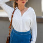 JILLIAN BUTTON UP SHIRT (WHITE)