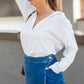 JILLIAN BUTTON UP SHIRT (WHITE)