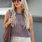 BILLY CROCHET TOP (BROWN)