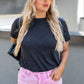WILLOW DISTRESSED DENIM SHORTS (PINK)