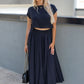 ZOEY MAXI SKIRT SET (BLACK)