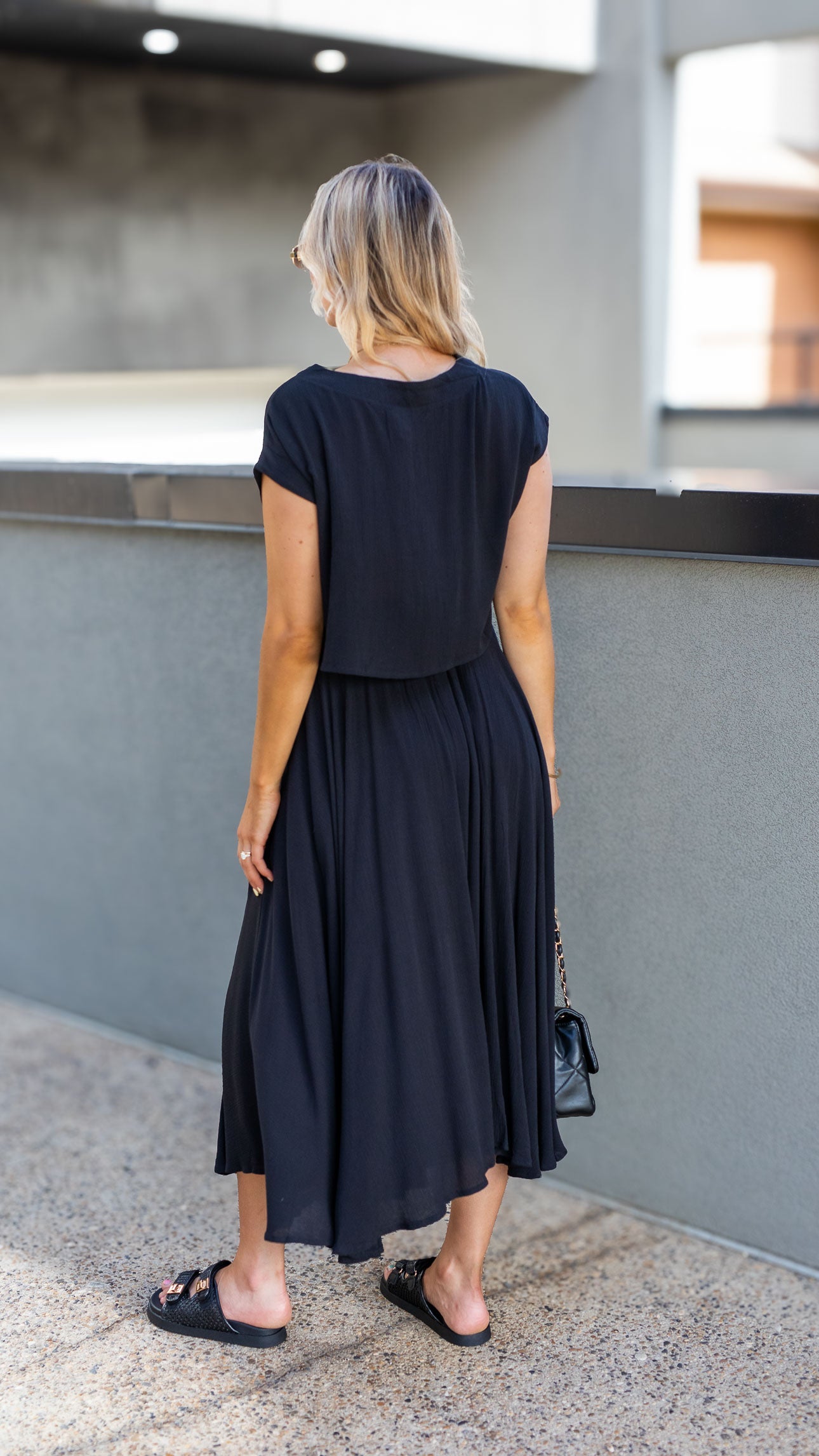 ZOEY MAXI SKIRT SET (BLACK)
