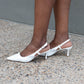 ALL DAY CLASSIC KITTEN HEEL (WHITE)