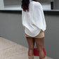 DENVER BUTTON UP BLOUSE (IVORY)