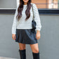 MANDY LEATHER A-LINE SKIRT | ONLY