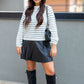 MANDY LEATHER A-LINE SKIRT | ONLY