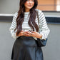BASE STRIPE KNIT SWEATER | ONLY