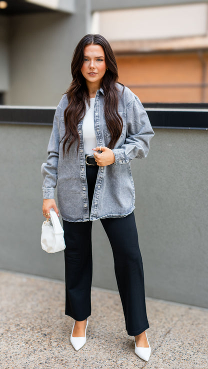 POPPY STRAIGHT LEG TROUSER PANT | ONLY