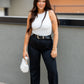 POPPY STRAIGHT LEG TROUSER PANT | ONLY