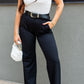 POPPY STRAIGHT LEG TROUSER PANT | ONLY