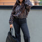 LANA TEDDY ZIP UP (ANIMAL PRINT) | ONLY