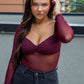 BAILEY LONG SLEEVE MESH BODYSUIT