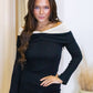 HUDSON MINI OFF SHOULDER DRESS