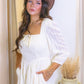 FIORA TEXTURED LACE DRESS (IVORY)