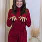 ASHLEY MAXI WRAP DRESS (BURGUNDY)