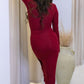 ASHLEY MAXI WRAP DRESS (BURGUNDY)
