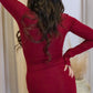 ASHLEY MAXI WRAP DRESS (BURGUNDY)