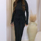 ASHLEY MAXI WRAP DRESS (BLACK)
