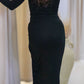 ASHLEY MAXI WRAP DRESS (BLACK)