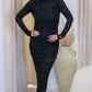 ASHLEY MAXI WRAP DRESS (BLACK)