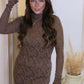 SRIELLA LACE MAXI DRESS (BROWN)