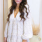 KRISTI MINI BABYDOLL DRESS (CREAM FLORAL)