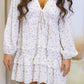 KRISTI MINI BABYDOLL DRESS (CREAM FLORAL)
