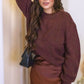 MILOUZ KNIT SWEATER (CHOCOLATE BROWN)