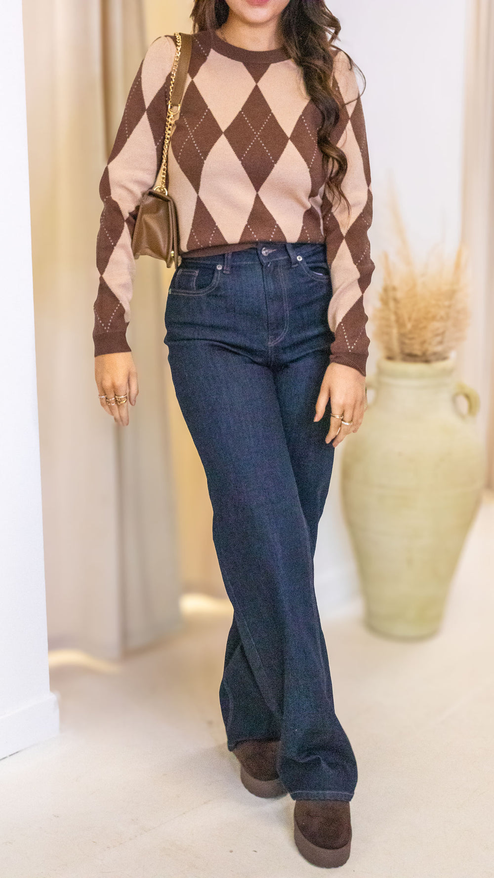 JUICY WIDE LEG JEANS (DARK WASH) | ONLY 34” INSEAM | TALL