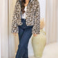 JENNIFER FUR JACKET ANIMAL PRINT