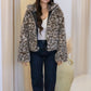 JENNIFER FUR JACKET ANIMAL PRINT