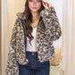 JENNIFER FUR JACKET ANIMAL PRINT