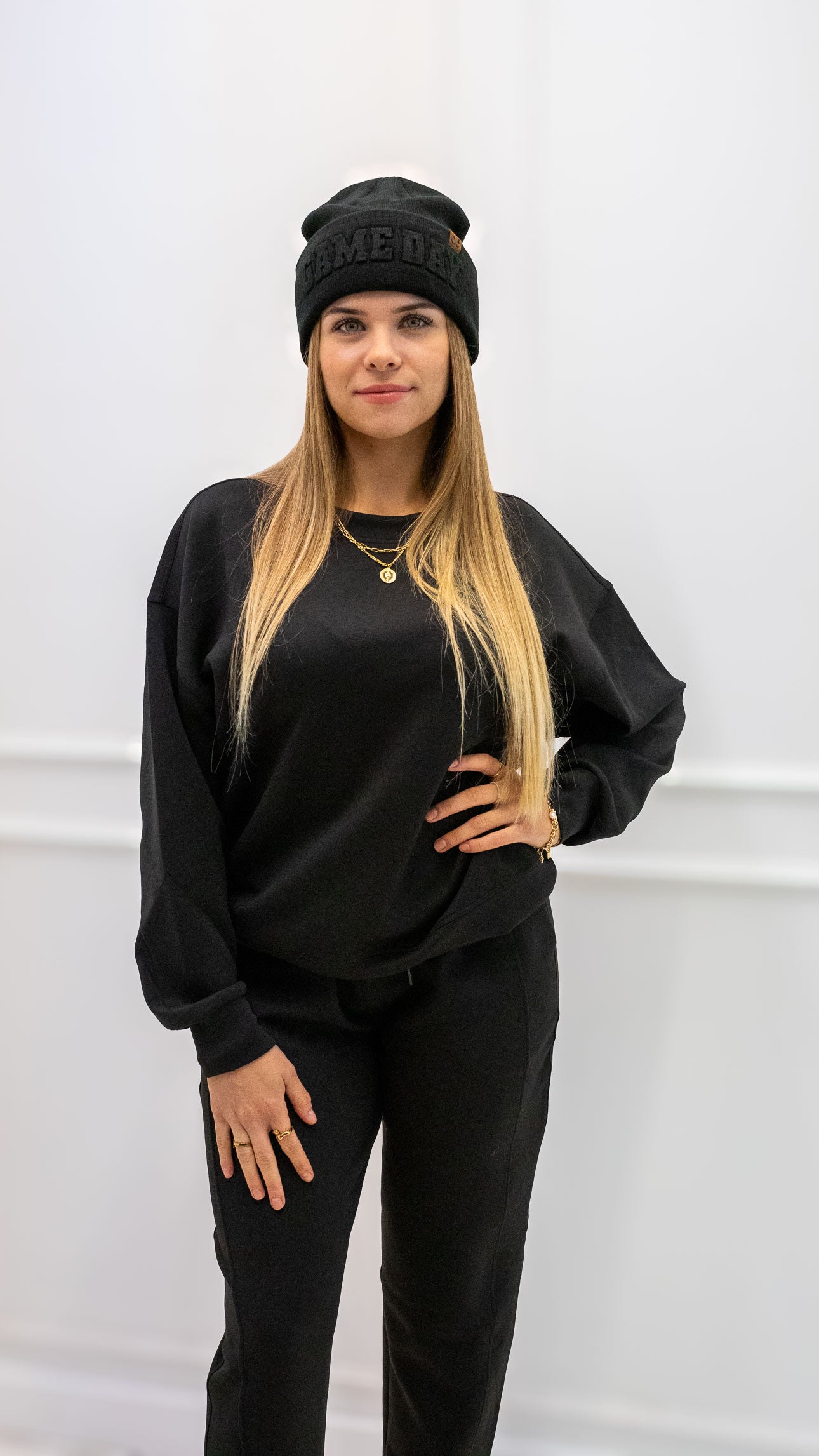 MILA TWO PIECE JOGGER SET (BLACK)