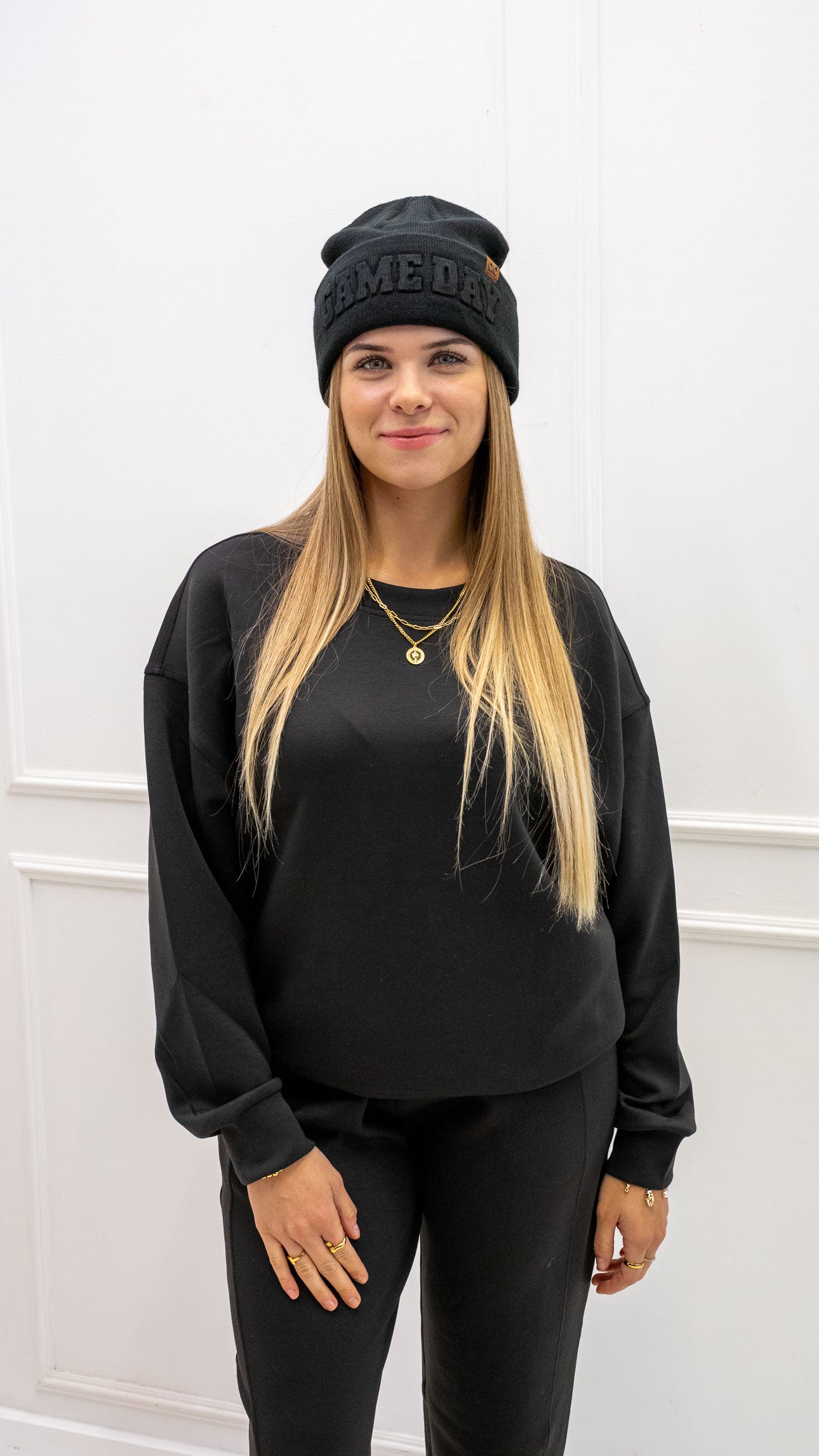 MILA TWO PIECE JOGGER SET (BLACK)