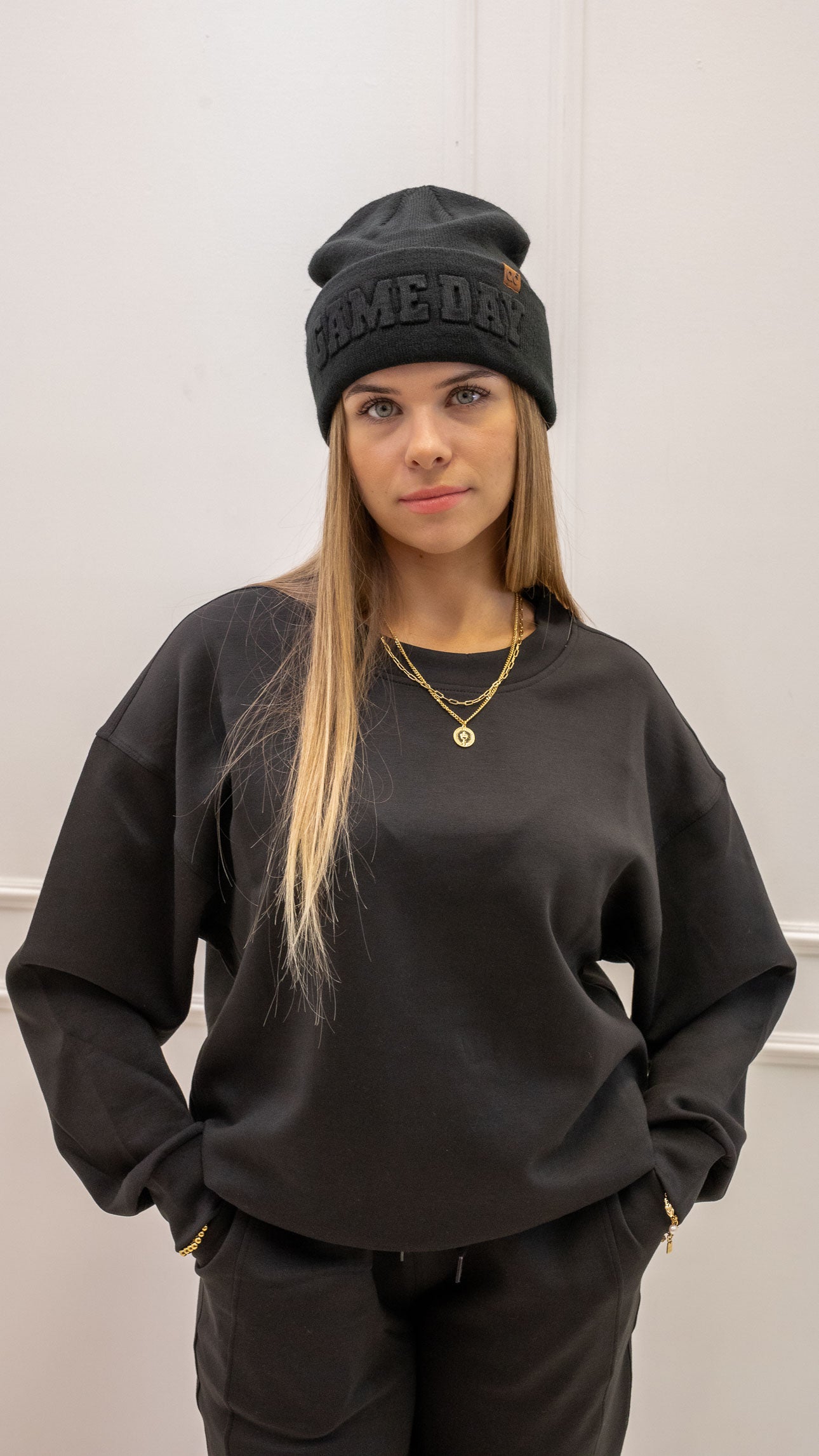 MILA TWO PIECE JOGGER SET (BLACK)