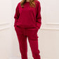 MILA TWO PIECE JOGGER SET (BURGUNDY)