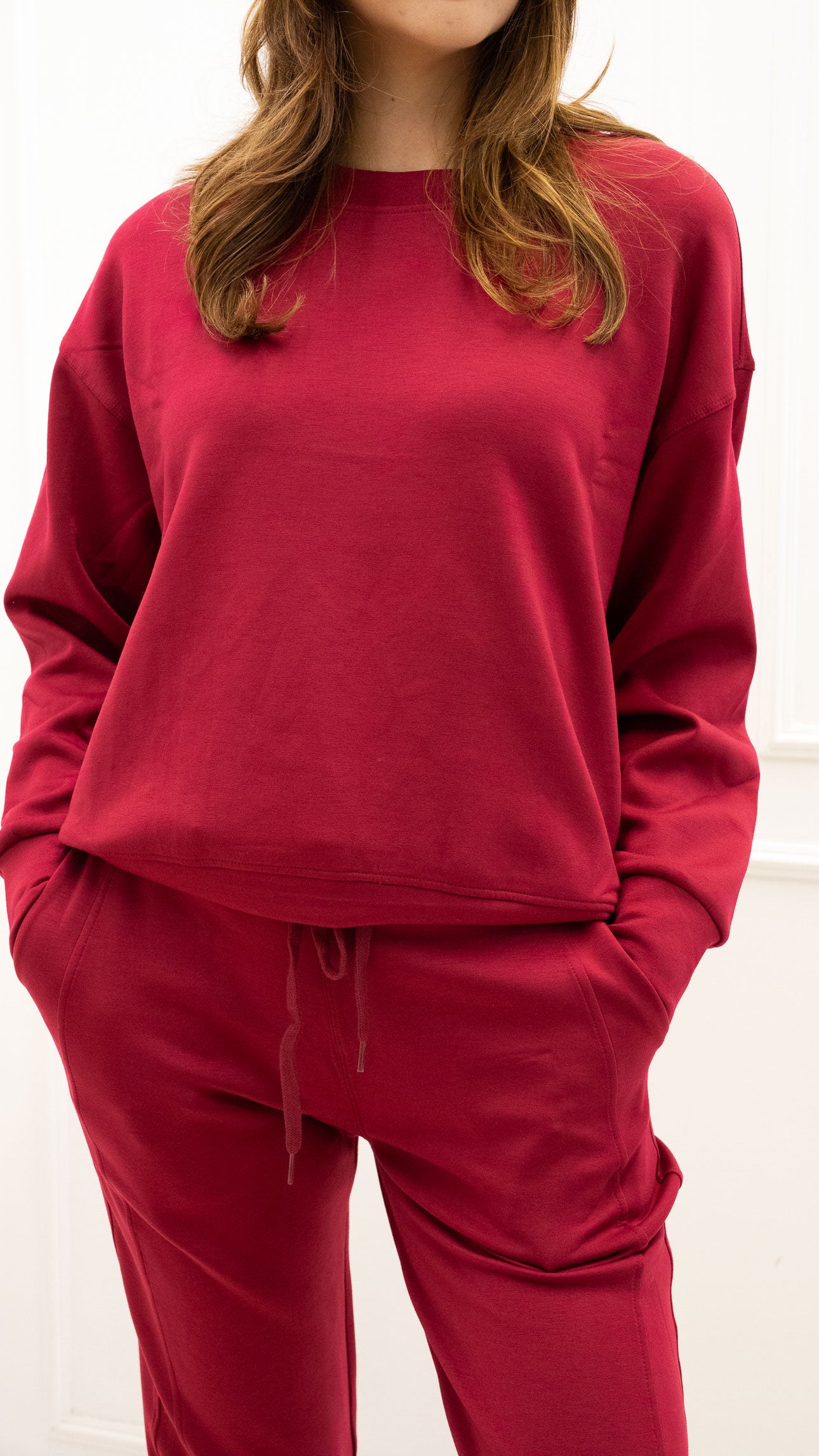 MILA TWO PIECE JOGGER SET (BURGUNDY)