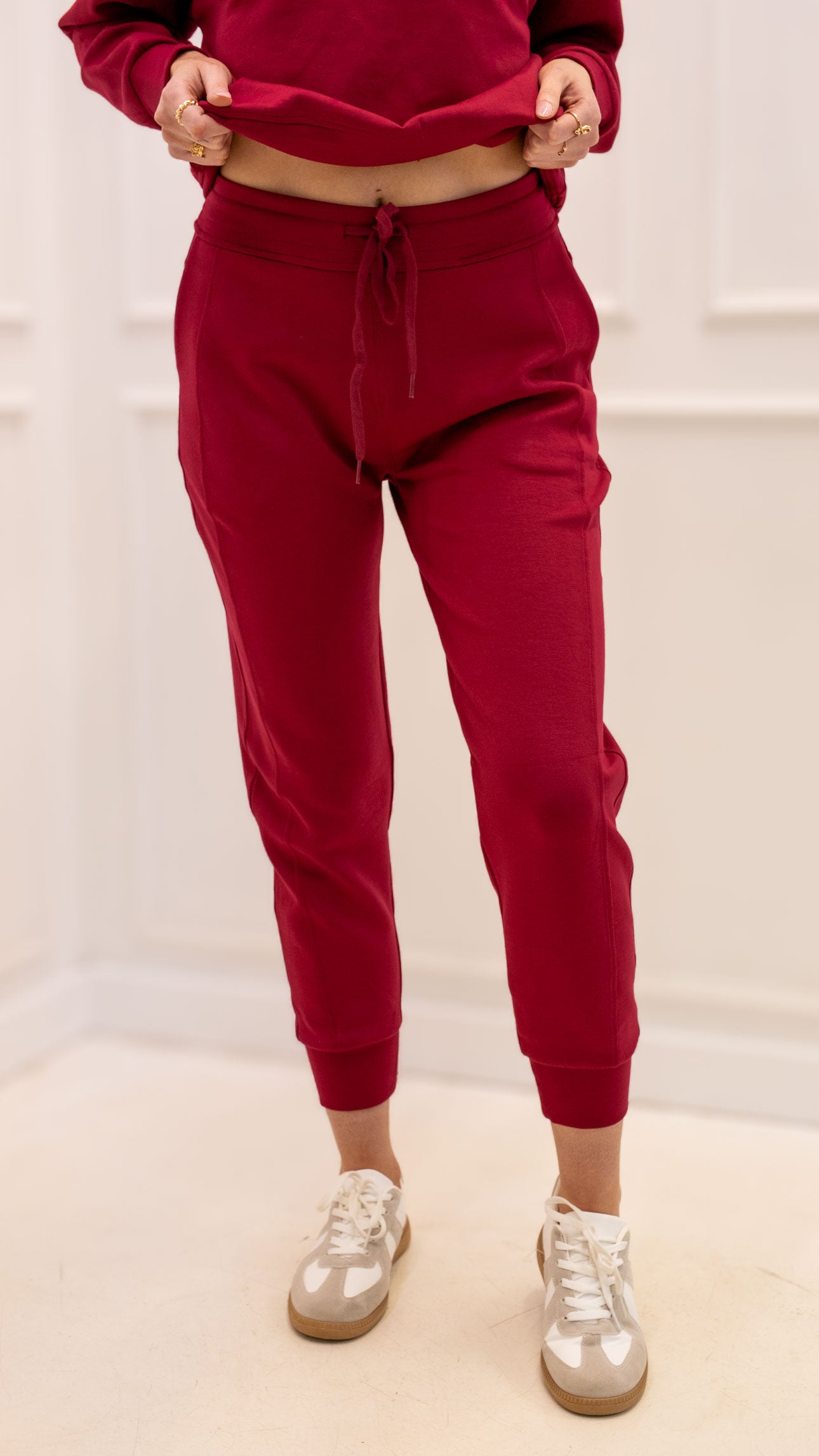 MILA TWO PIECE JOGGER SET (BURGUNDY)