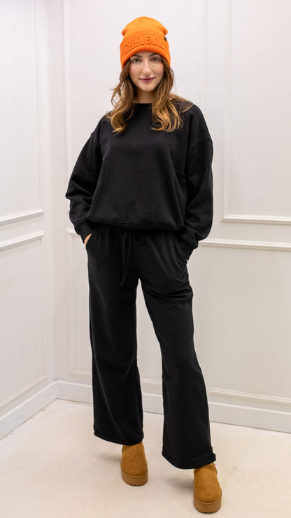 ERINDELL TWO PIECE PANT SET (BLACK)