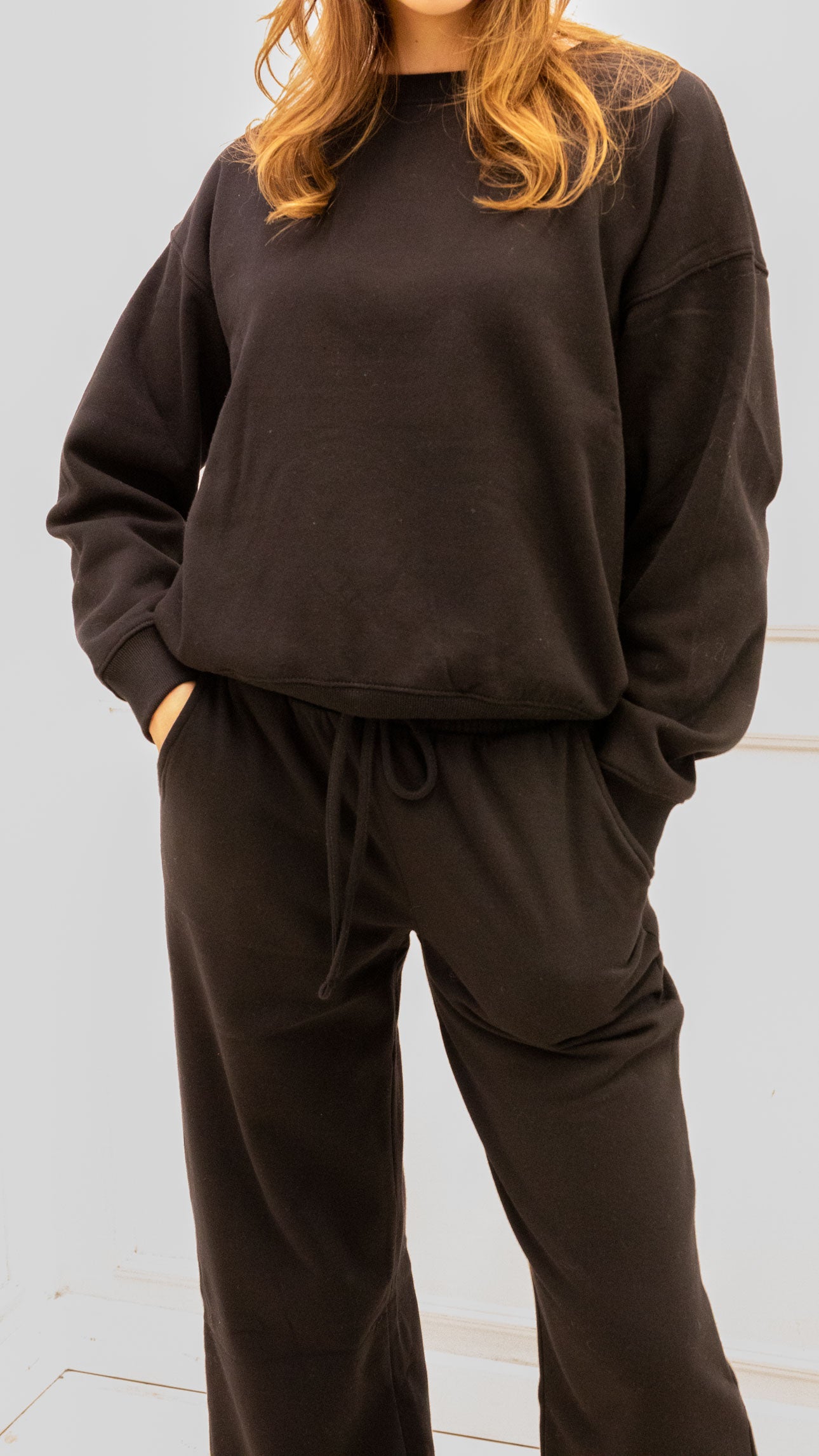 ERINDELL TWO PIECE PANT SET (BLACK)