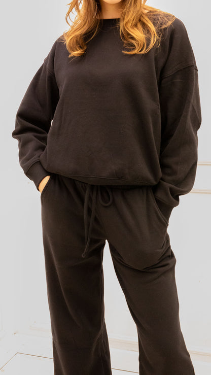 ERINDELL TWO PIECE PANT SET (BLACK)